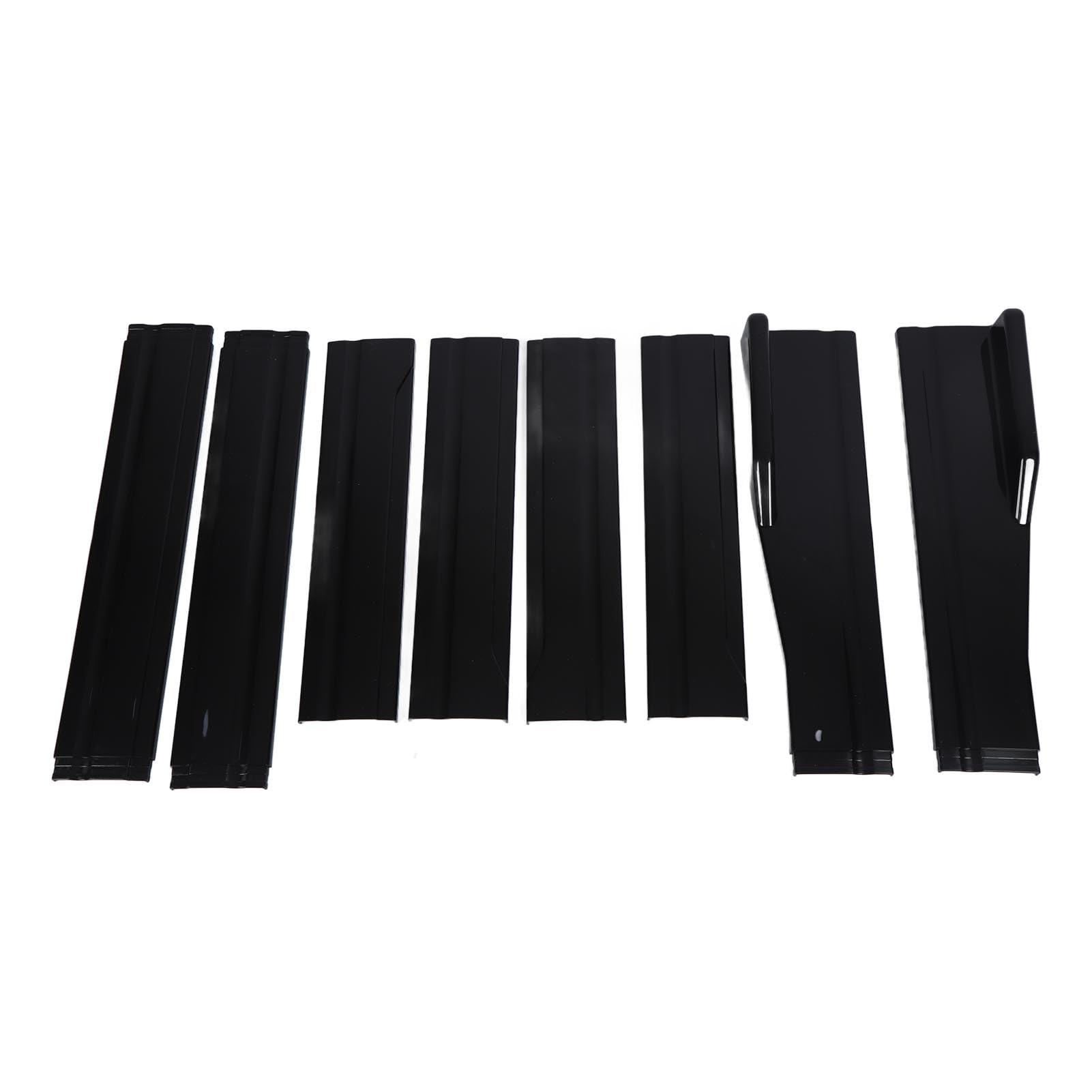 Falda Lateral para Automóvil 78.7 Pulgadas Negro Brillante Extensión De Panel Rocker Spoiler Lip Splitter Universal Compatible con La Mayoría De Modelos De Coches