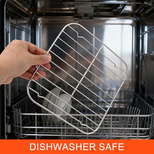 Crisper-Einsatz für Ninja Crispi Heißluftfritteuse, Zubehör aus Edelstahl Kompatibel mit Ninja Crispi Glasbehältern mit 2,5 l und 4 l Fassungsvermögen Spülmaschinenfest (Silber)