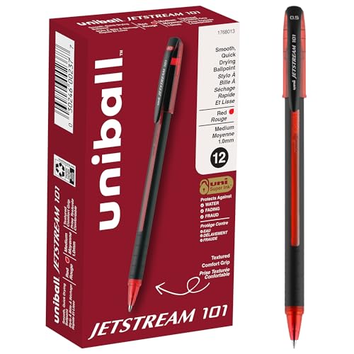 Image of uniball Jetstream 101 Ballpoint Pen, Medium Point (1.0mm), Red
