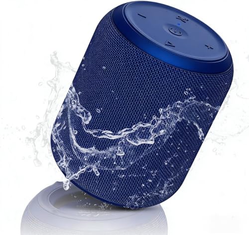 NOTABRICK Bluetooth Speakers, Portable Wireless Speaker with 15W Stereo Sound, IPX6 Waterproof Shower Speaker, Dual Pairs, Portable Speaker for Party Beach Camping