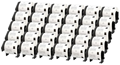 30 Rollen DK11209 DK-11209 29mm x 62mm Adress-Etiketten kompatibel für P-Touch QL-500 QL-570 QL-700 QL-800 QL-810W QL-820NWB QL-1050 QL-1060N QL-1100 QL-1110NWB (800 Etiketten pro Rolle)