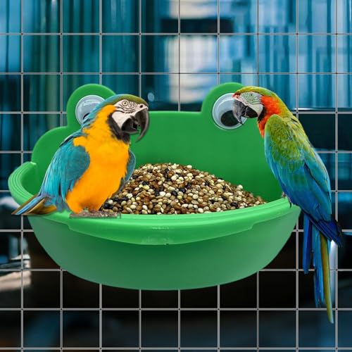 xowwyue Bird Bowls for Cage | Parrot Watering Bowl - Splash-Proof Parrot Watering Feeding Dish for Macaw Lovebirds, Parakeet Bathing Container - Image 4