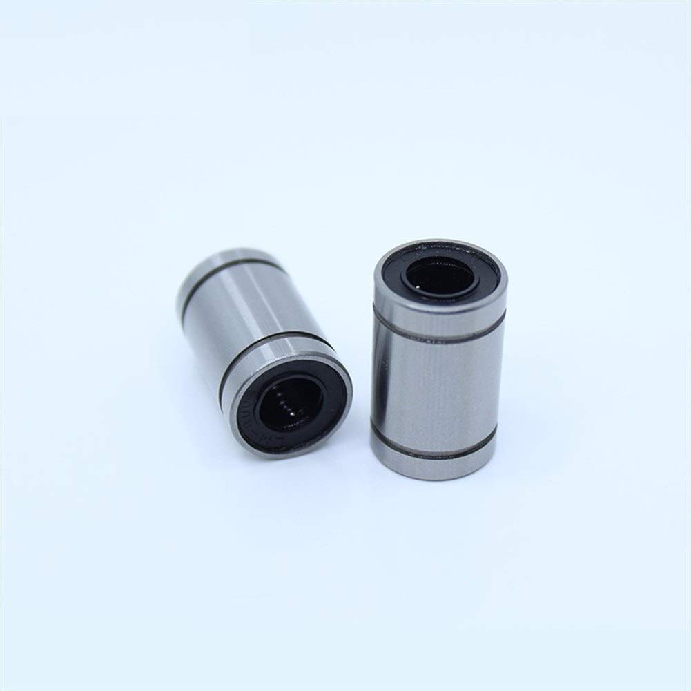 Roulement linéaire LM3UU LM4UU LM5UU LM6UU LM8UU LM10UU Douille de Mouvement linéaire ABEC-1 Roulement linéaire Standard 10 pièces Roulements à Billes linéaires(LM6UU A1 10PCS)
