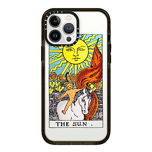 CASETiFY �C���p�N�g�P�[�X iPhone 13 Pro Max - The Sun Tarot - �N���A �u���b�N
