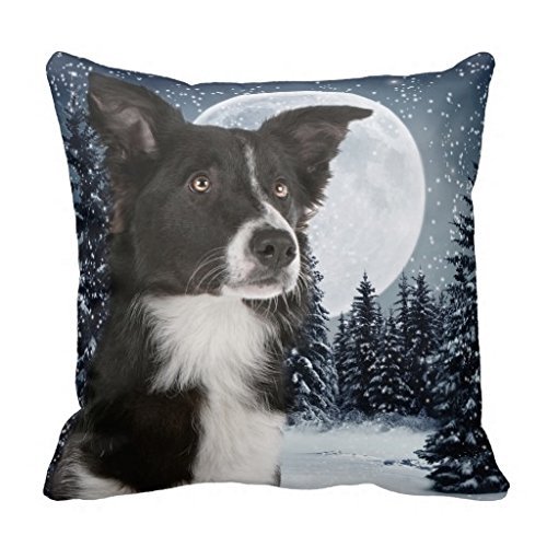 Border Collie Grandpa Throw Pillow Case