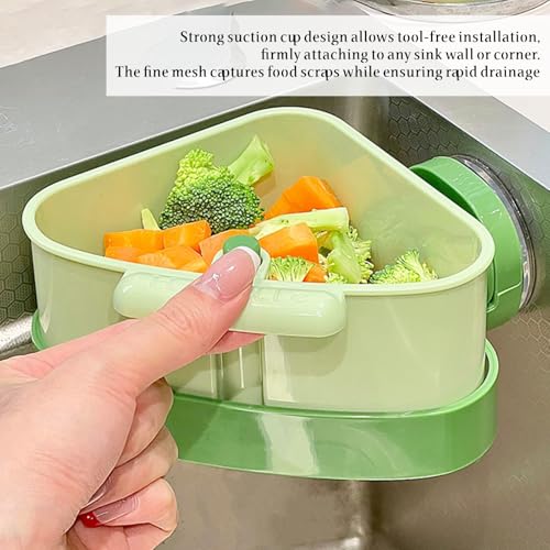 2PCS organizador de esquina para fregadero con succión miniatura 7