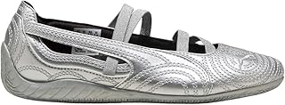 PUMA Womens Wicked Speedcat Metallic Embroidered Ballet Flats Casual - Silver - Size 7.5 M