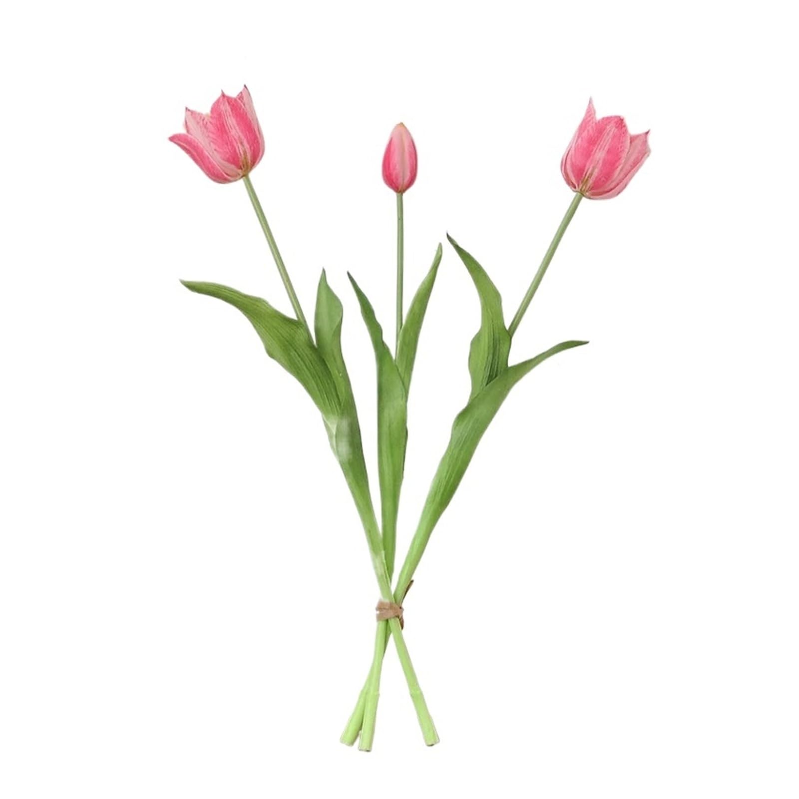 HamPaesk 1PC Artificial Bouquet Soft Glue Fake Flowers Balcony Decorative Simulation Flower Home Decoration(Pink)
