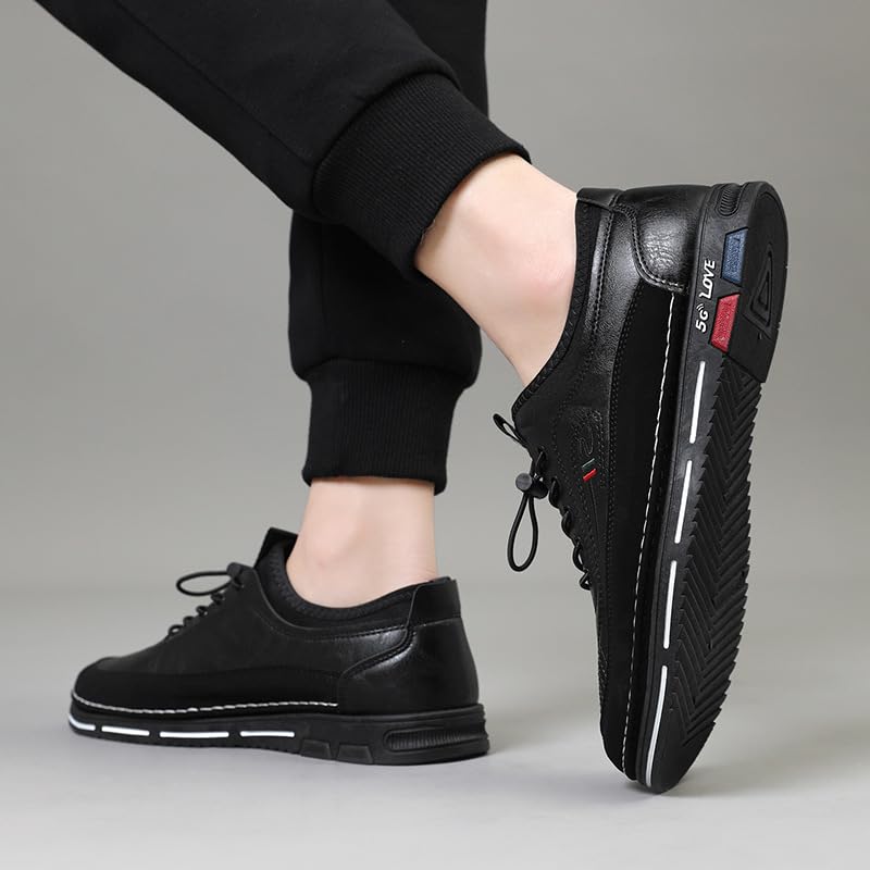 Men's Casual Dress Shoes Fashion Sneakers Business Comfortable Oxfords Walking Slip On Lace Up Shoes3