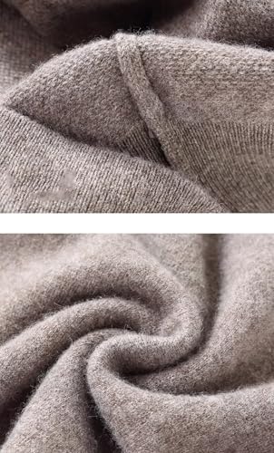 Rivccku Men's Sleeveless Sweater Vest 100% Cashmere Knitted Gilets Jumper V-Neck Pullover Tank Top for Autumn Winter4