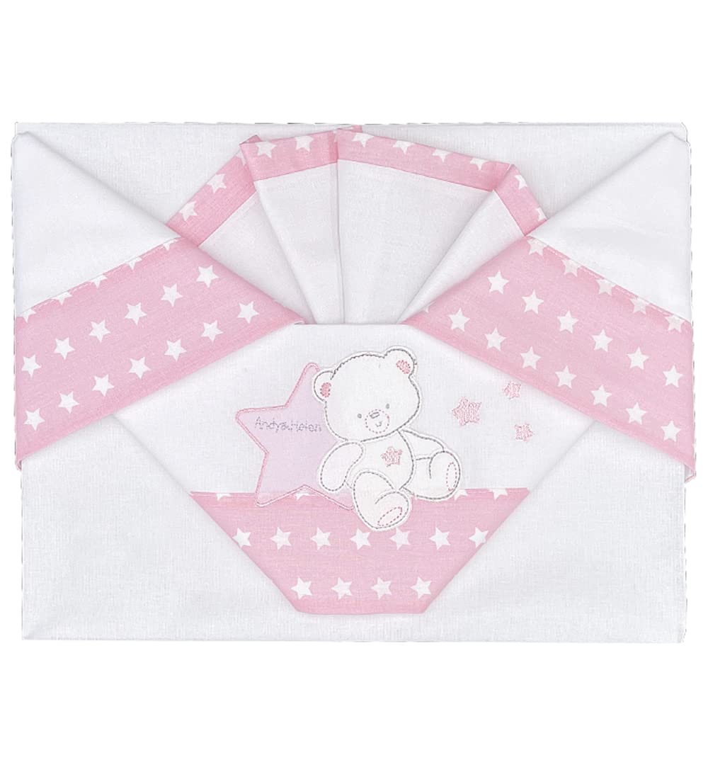 Andy&Helen cot, Cotton, Pink, Re