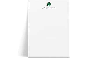 Personalized Clover Notepad: Express Your Irish Spirit in Style