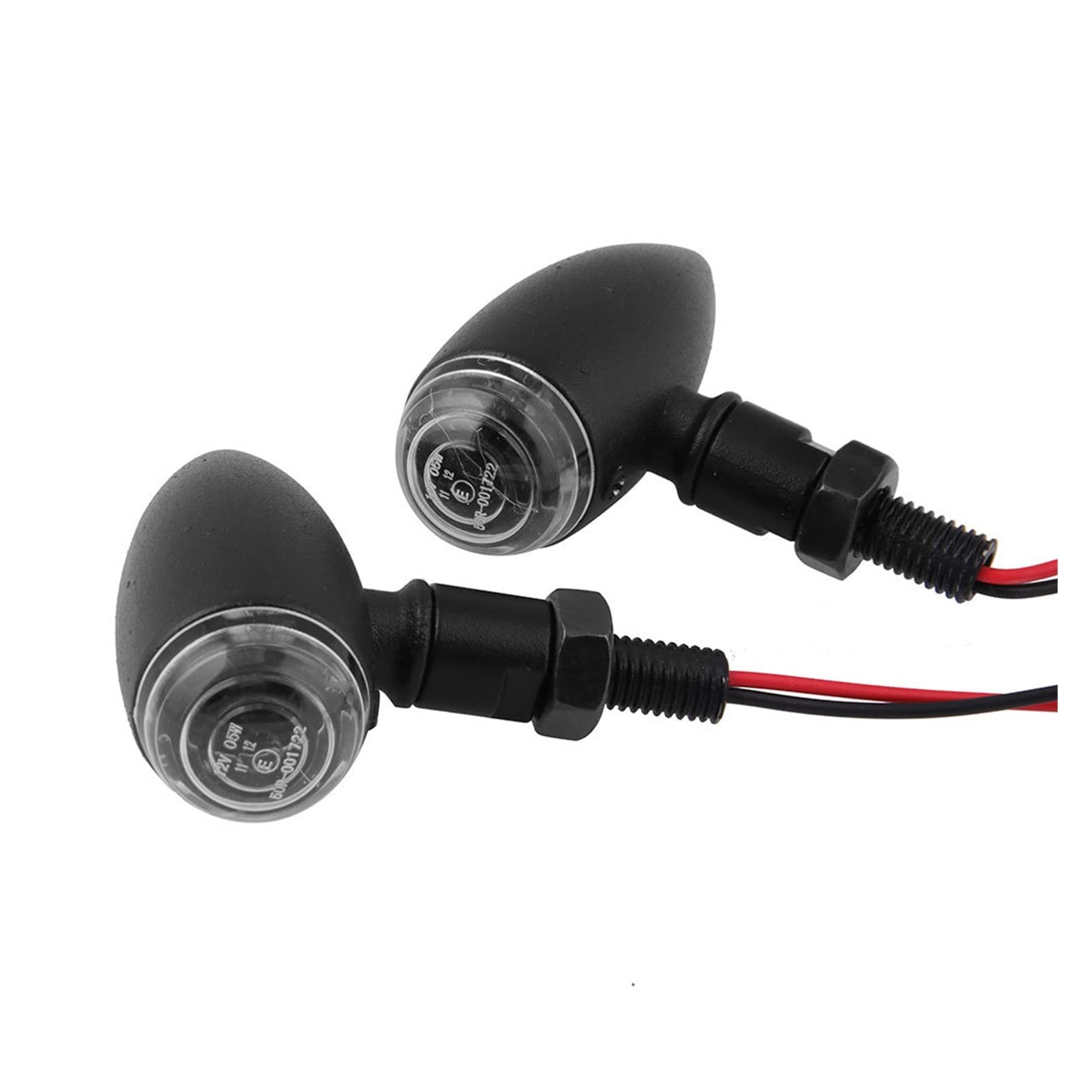 Clignotant Clignotants 12V Rétro Balle Moto Clignotant Feu Stop Indicateur Feux Lampe De Course Universelle Pour