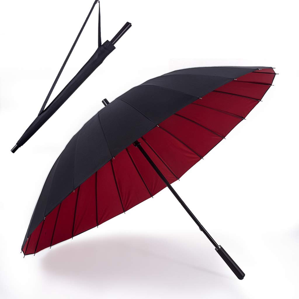Parapluie rétro de luxe style vintage poignée droite finitions haut de gamme