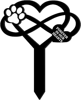 Unittype Pet Grave Markers for Dogs Cats, Waterproof Pet Grave Stake Decorations for Cemetery,