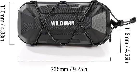 Bicycle Handlebar Bag Hard Shell with Rainproof Cover, Mountain Bike Storage Bag Quick Release Durable Bike Front Bag Universal for Road Bikes Folding Bikes