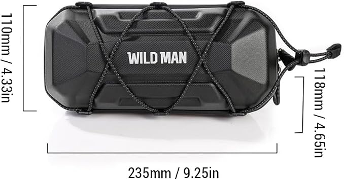 Bicycle Handlebar Bag Hard Shell with Rainproof Cover, Mountain Bike Storage Bag Quick Release Durable Bike Front Bag Universal for Road Bikes Folding Bikes
