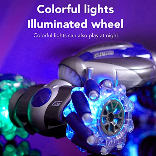 Brinquedo de Carro de Controle Remoto, Pneu Antiderrapante de 2,4 GHz, Anticolisão, Controle Duplo R