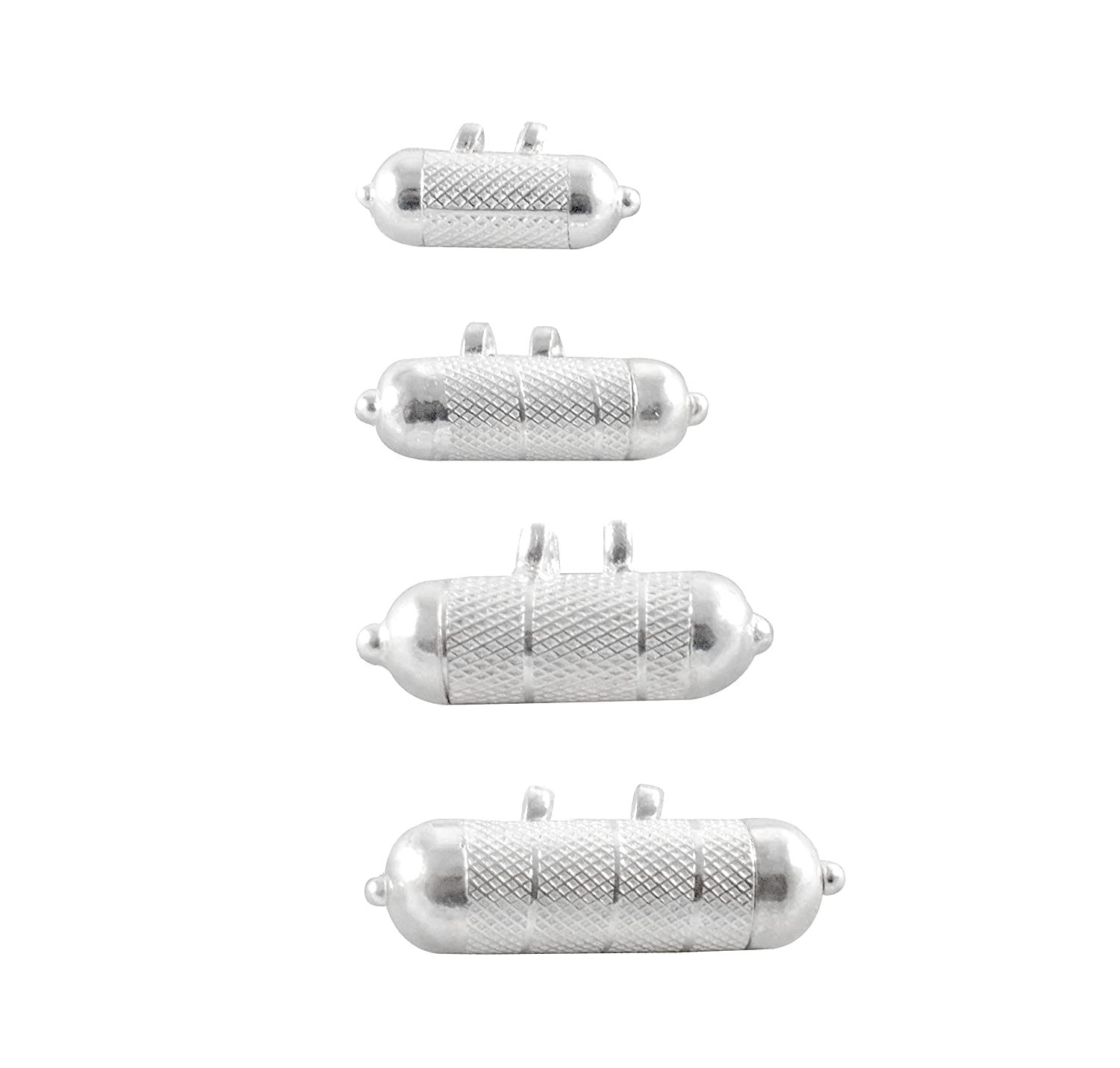 RSJ Silver(chandi) Tabiz/taveez/taviz/taweez with Pure Cotton Black and Red Threads for Childrens, Men, Women