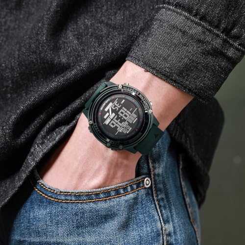 Image of Carlington Velocity Series Analog-Digital Sports Watches for Men and Boys with Alarm, Stopwatch, Backlit Display, Dualtime, Silicone Rubber Strap, Water & Shock Resiatant - CT 8125