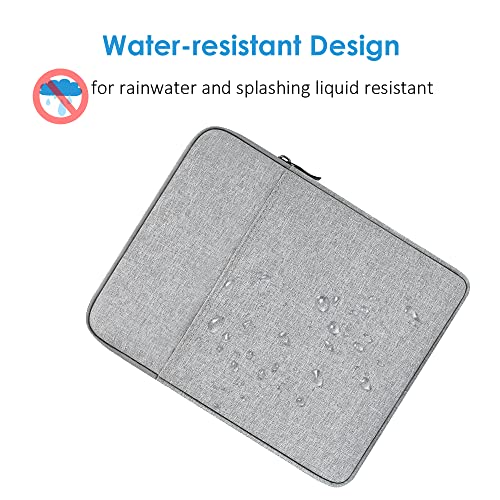 Proelife 10-11 Inches Water-Resistant Tablet Sleeve Case For Samsung Galaxy Tab A8/S7/ A7/S6 Lite/S6 |10.9'' Ipad Air 4/5|Surface Go 1/2/3 10.5'' Slim Protective Bag For Travel Home Office (Gray) #TOP3