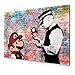 Produktbild murando - Bilder Banksy Super Mario Mushroom Cop 120x80 cm Vlies Leinwandbild 1 tlg Kunstdruck modern Wandbilder XXL Wanddekoration Design Wand Bild - Street Art Graffiti Urban