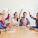Seajan 100 Pcs Auction Bidding Paddles Bulk Answer Numbers Voting Blank Fans Dry Erase Boards Doubled Sided Handheld for Back to School Supplies(Round)