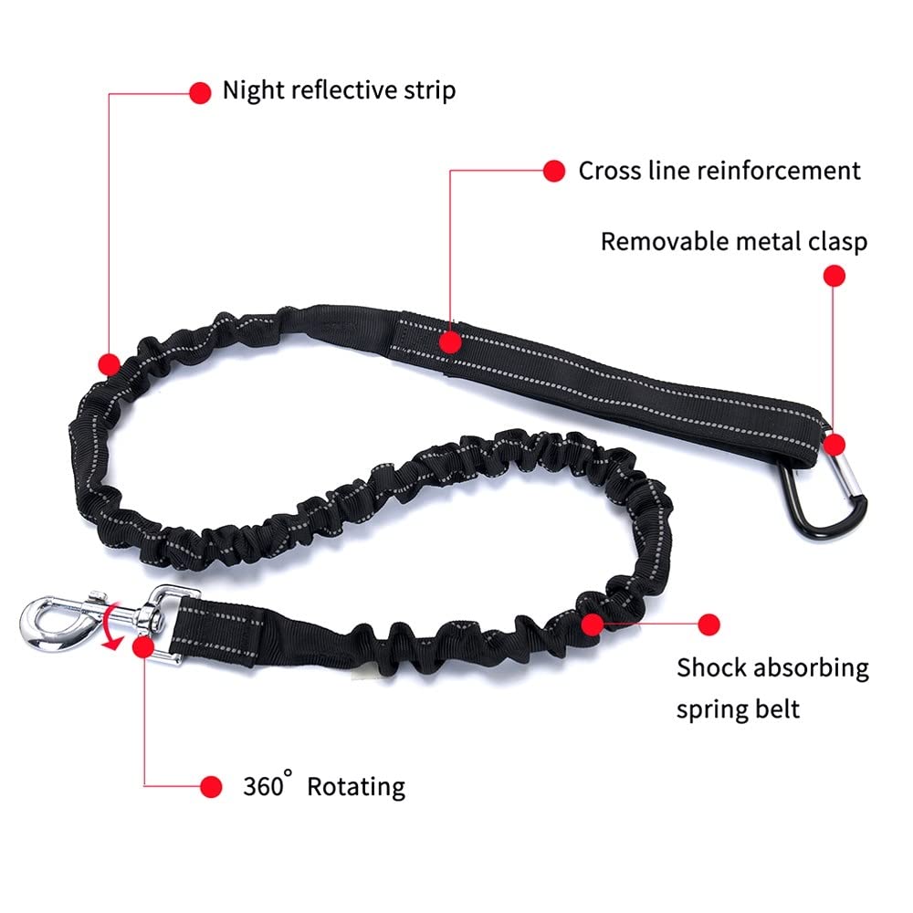 Marsupio Per Cani Con Guinzaglio Elastico - Multifunzione, Regolabile, Riflettente, Per Jogging E Escursionismo - Foto 11