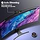 Quntis Curved Monitor Lampe 45cm Monitor Light Bar mit Touch Control & Fernbedienung, Bildschirmlampe mit Auto-Dimmen, Antiblaue blendfreie platzsparende Schreibtischlampe Augenschutz PC Lampe Büro
