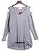 Merryfun Women's Cold Shoulder Sweater Fall Long Sleeve Knit Pullover Tops