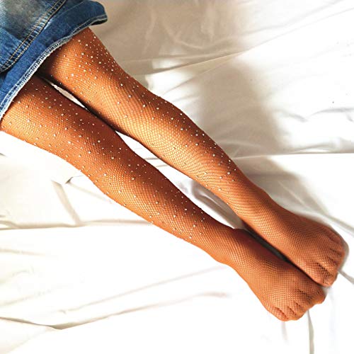 Glitter Rhinestone Pantyhose Stockings Kids Girls Fishnet Tights Toddler Mesh Tights Glitter Leggings Long Sock2