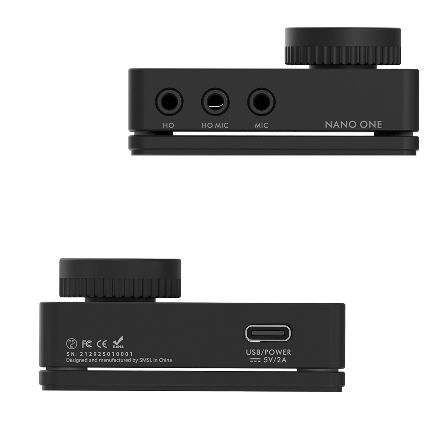 SMSL Nano ONE Pro Scheda audio esterna, chip Hi-Fi DSP, suono surround virtuale 7.1, per Windows/Mac/telefono/Live Stream/giochi, uscita cuffie da 3,5 mm, ingresso microfono, plug and play, senza