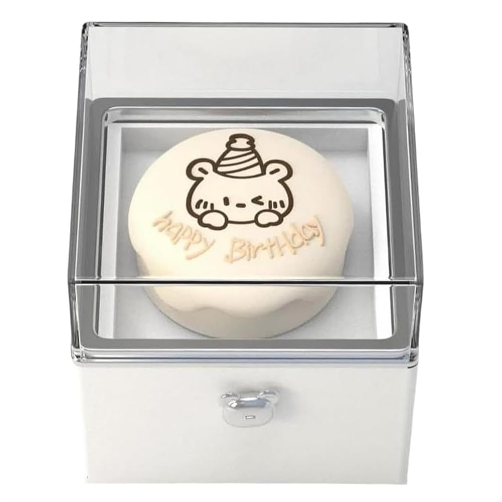 Hndhbfgrt Rotating,Cake Rings Box, Cake Rings Boxes for Surprises& Proposal Ring Holders- Romantic Gifts for Girlfriend