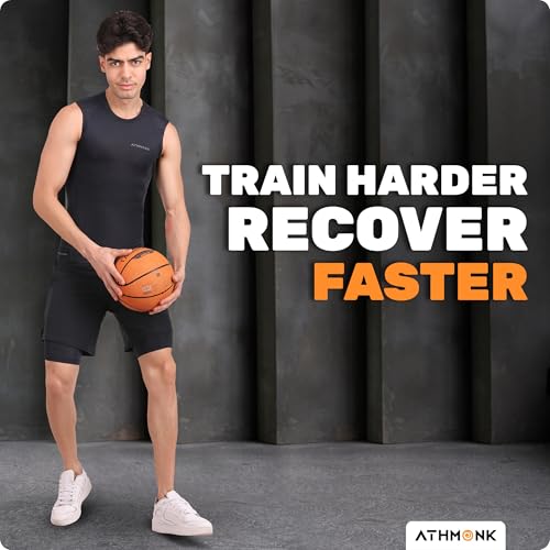 Image of Compression Vest Tank Body Shaper Without Sleeve for Men - Gym Shirt for Men Men Shapewear - Keep Dry Tight Skin Fit - Breathable Inner for Men Sports Wear Workout Gym Sports