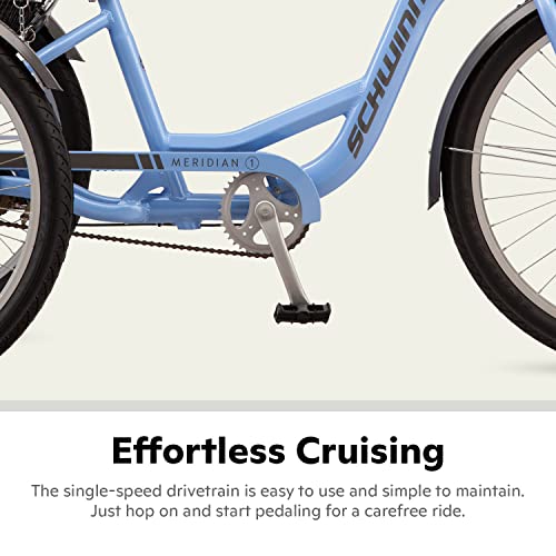 Schwinn Meridian Adult Tricycle, 26 Inch Bike for Women and Men, Single-Speed Adult Trike, Low Step-Through Frame, Springer Cruiser Seat, Upright Riding Position, Bike with Basket, Tricycle for Adults by Schwinn - Image 2
