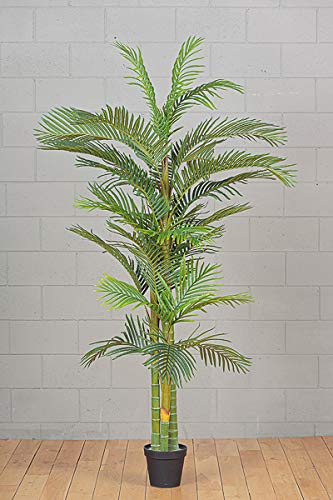 Pandecor Artificial Plant Kenzia Leaves Palm Pot h. 212cm