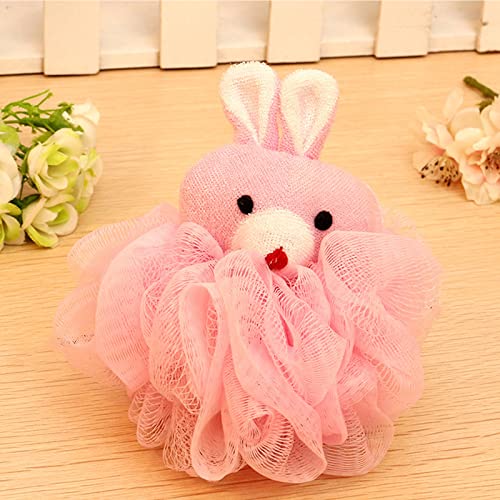 Bain de bébé joyeux avec la fleur de douche licorne rose - 2