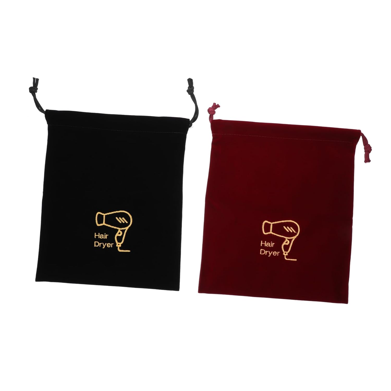 DOITOOL 2pcs Hotel Hair Dryer Bag Drawstring Storage Pouch for Hairdryer Accessories Versatile Organizer for Travel Home and