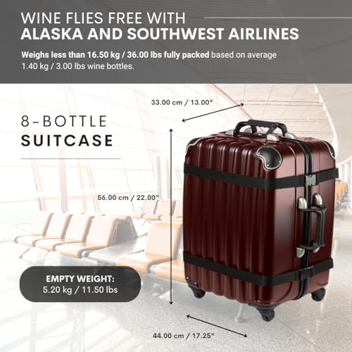 VinGardeValise Petite 8-Bottle Suitcase