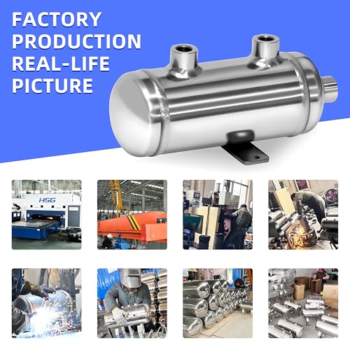 Image of 0.1Gallon 304 Stainless Steel High Pressure Mini Small Portable Air Tank Air Reservoir Water Storage Tank 3 NPT Ports