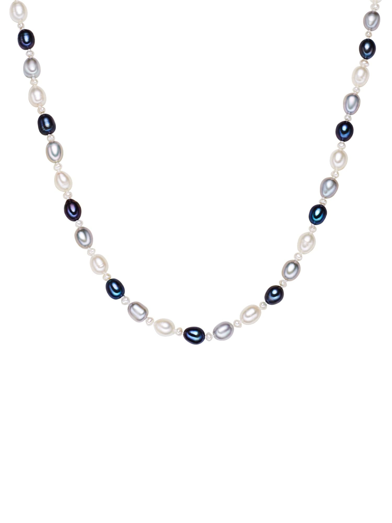 Valero Pearls Collar para Mujer Plata de ley 925 Perlas de agua dulce de cultivo