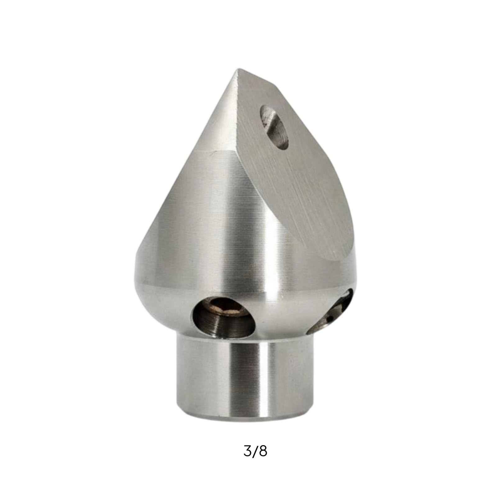 Tobera de Acero Inoxidable M22 Antióxido Herramienta Industrial Limpieza Profunda, 3/8 Pulgada Rosca Interna