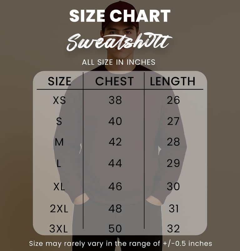 Image of Sleepynuts Men's Full Sleeve Round Neck Fleece Sweatshirt