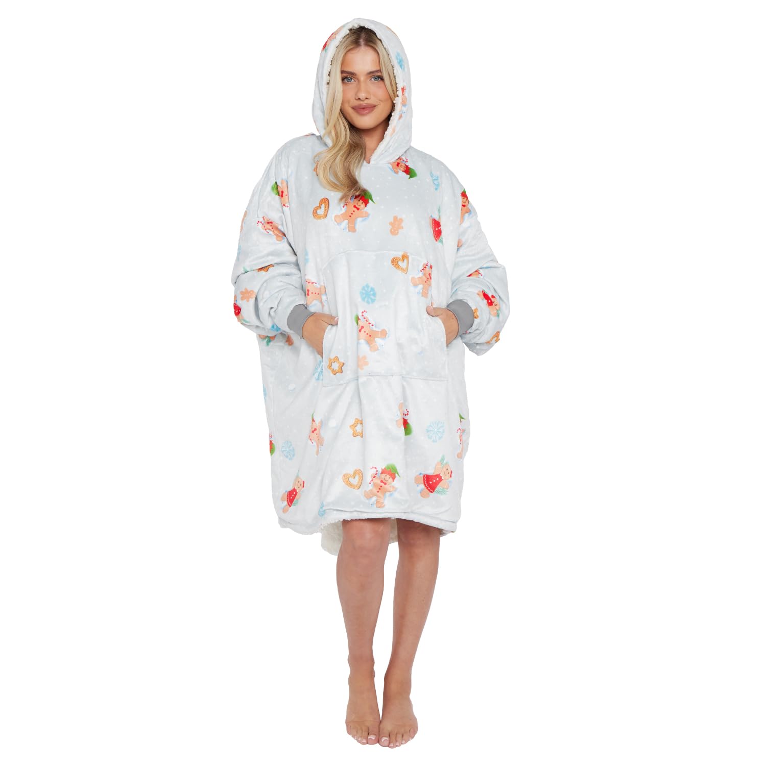 Adults Xmas Hoodie Blanket