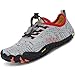 SAGUARO Calzado Descalzos Niños Zapatillas de Trail Niñas Transpirables Minimalistas Zapatos de Deporte Antideslizantes Fitness Correr en Asfalto Barefoot Zapatillas Senderismo Exterior Gris 32 EU