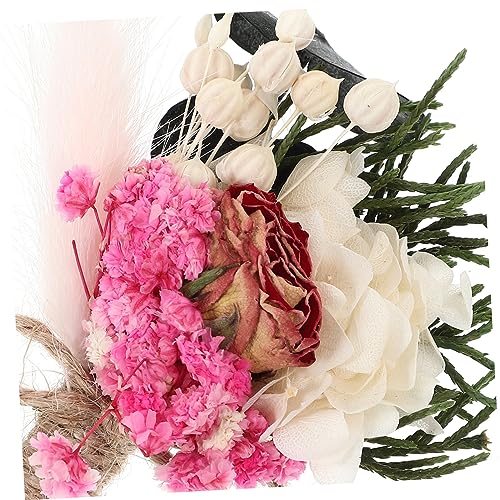 Mini boutonniere floral seco para boda elegante miniatura 6