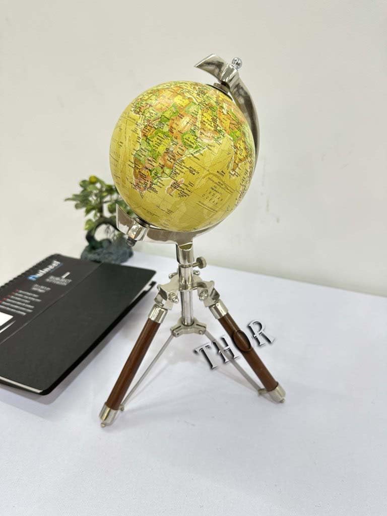 Rotating World Globe with Stand office home decor