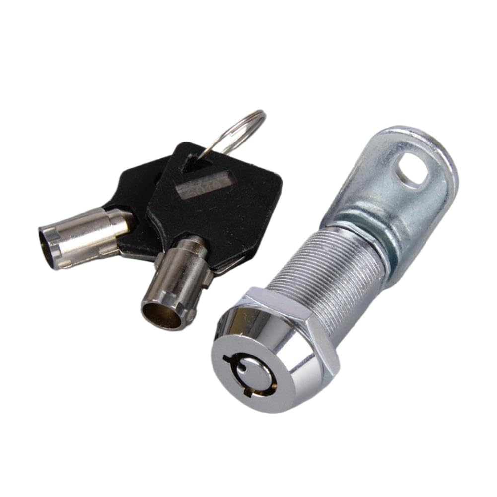 Arandela de Cilindro de Cerradura de Leva de Puerta, 1-1/8 Pulgadas con 2, Compatible con Compartimento de Almacenamiento para Remolque RV, Autocaravana y Camper