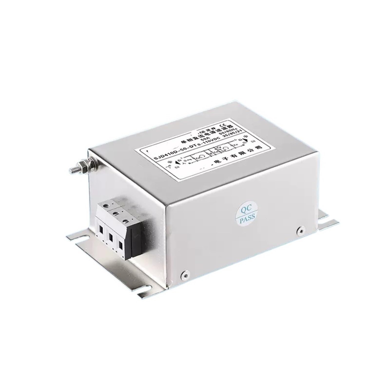 Filtro de potencia SJD410D-50-DT doble CC para cuadros eléctricos modernos