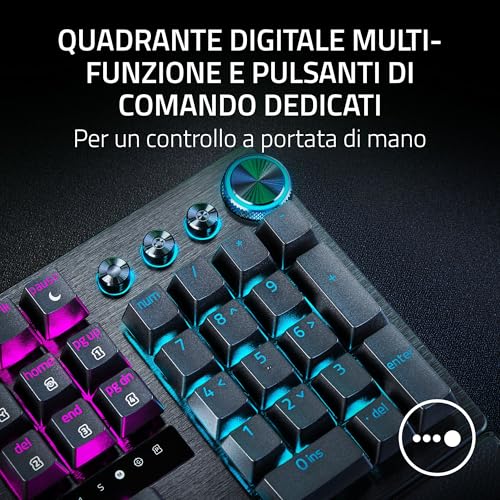 Huntsman V3 Pro 8KHz - Dimensione intera PC Tastiera meccanica da gioco - 8KHz HyperPolling - Switch ottici analogici - regolabile 0,1-4,0mm - Snap Tap - Rapid Trigger - QWERTY US Layout | Nero - Tastiera gaming - Immagine 10